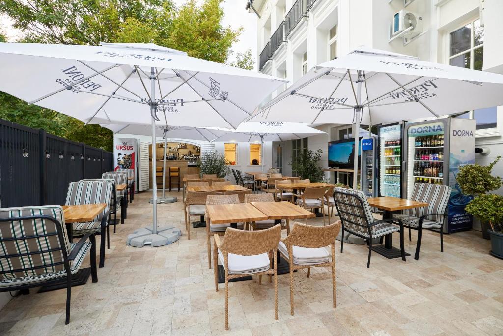 Patio nebo venkovní prostory v ubytování Carol Park View