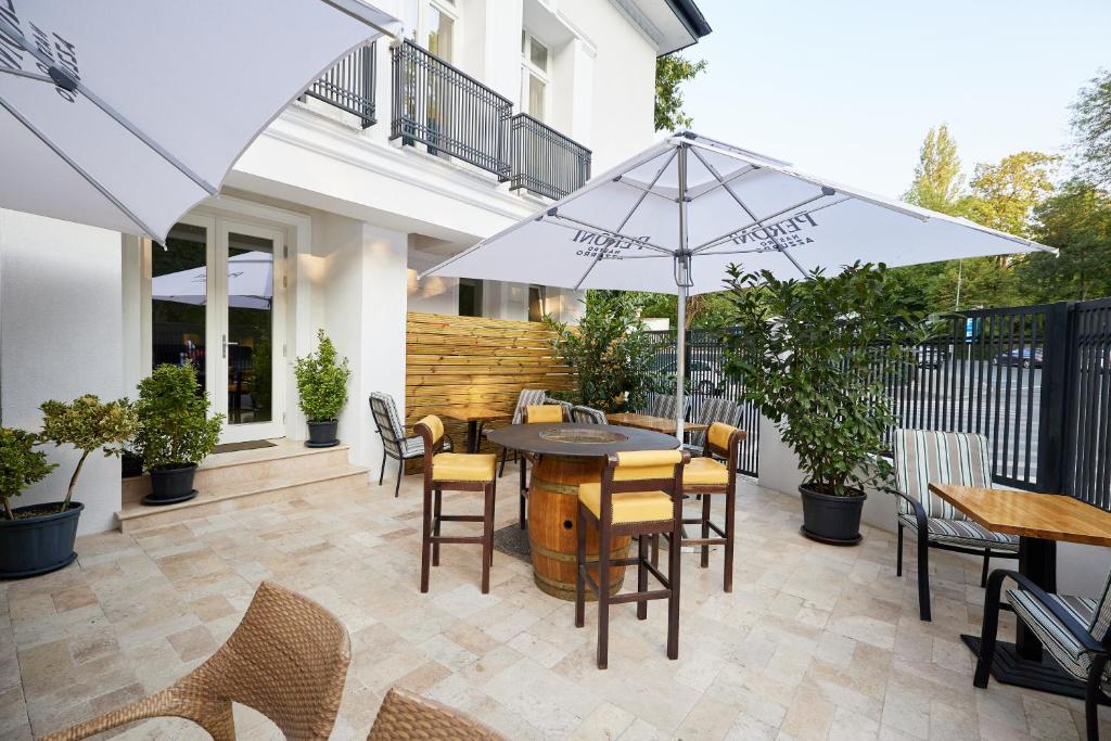 Patio nebo venkovní prostory v ubytování Carol Park View