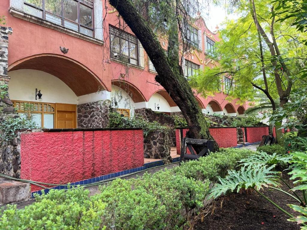 Zahrada ubytování Hotel Ex Hacienda La Pitaya Querétaro