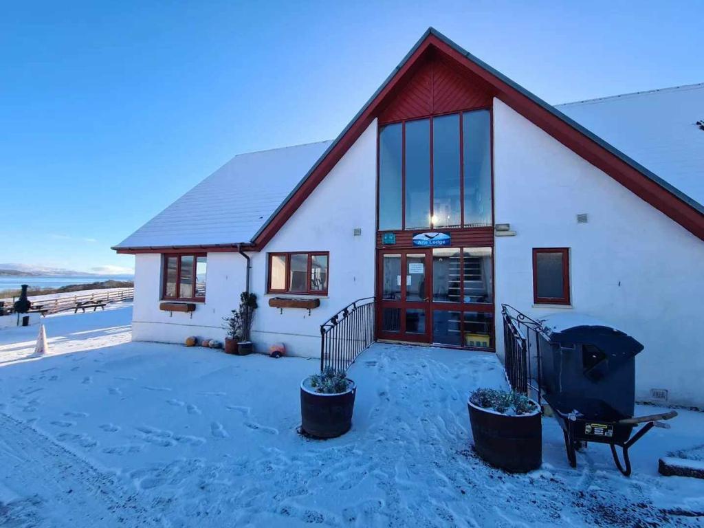 Arle Lodge v zimě