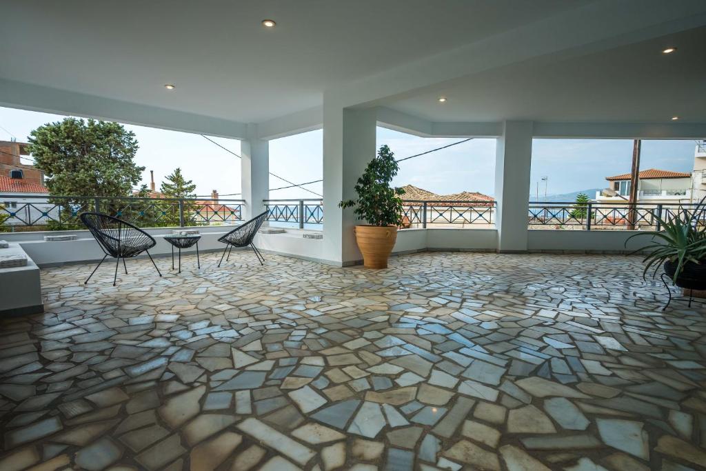 Balkón nebo terasa v ubytování Magical Seaside Town Boutique Apts 2