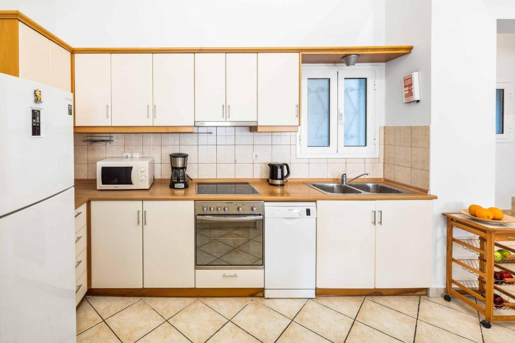 A kitchen or kitchenette at Villa Zeus