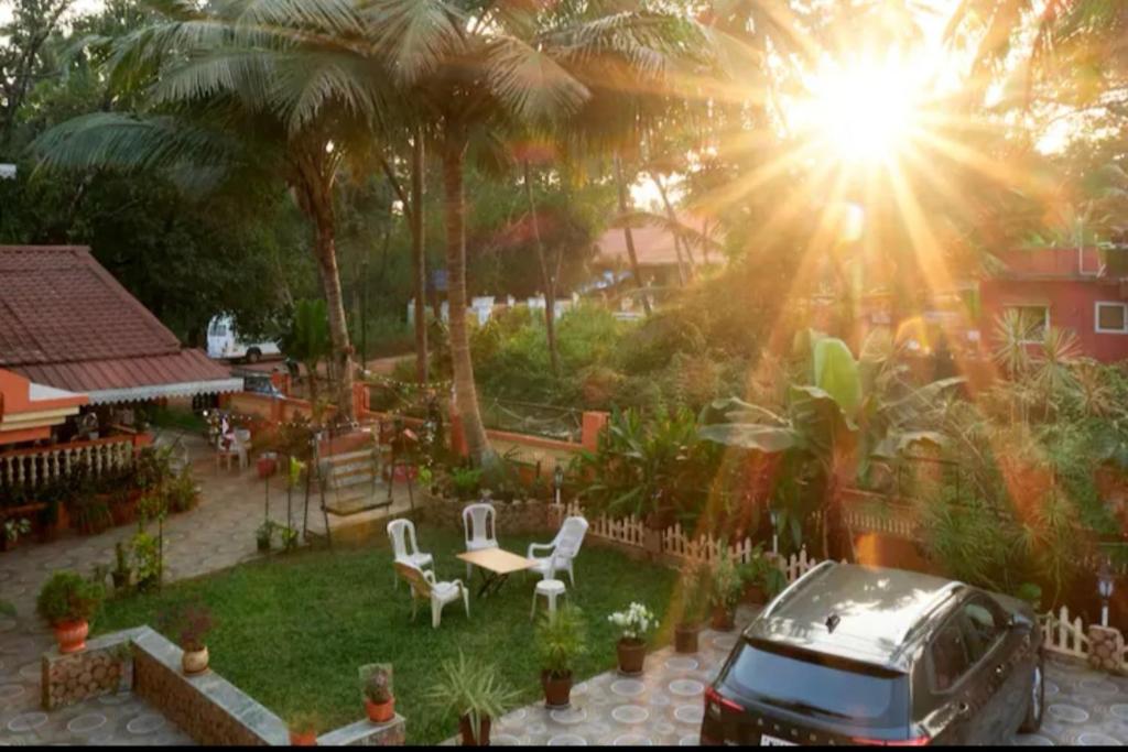 Zahrada ubytování Rodrigues Residency Goa