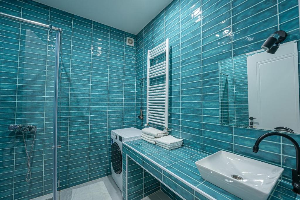 Koupelna v ubytování Villa Tiffany
