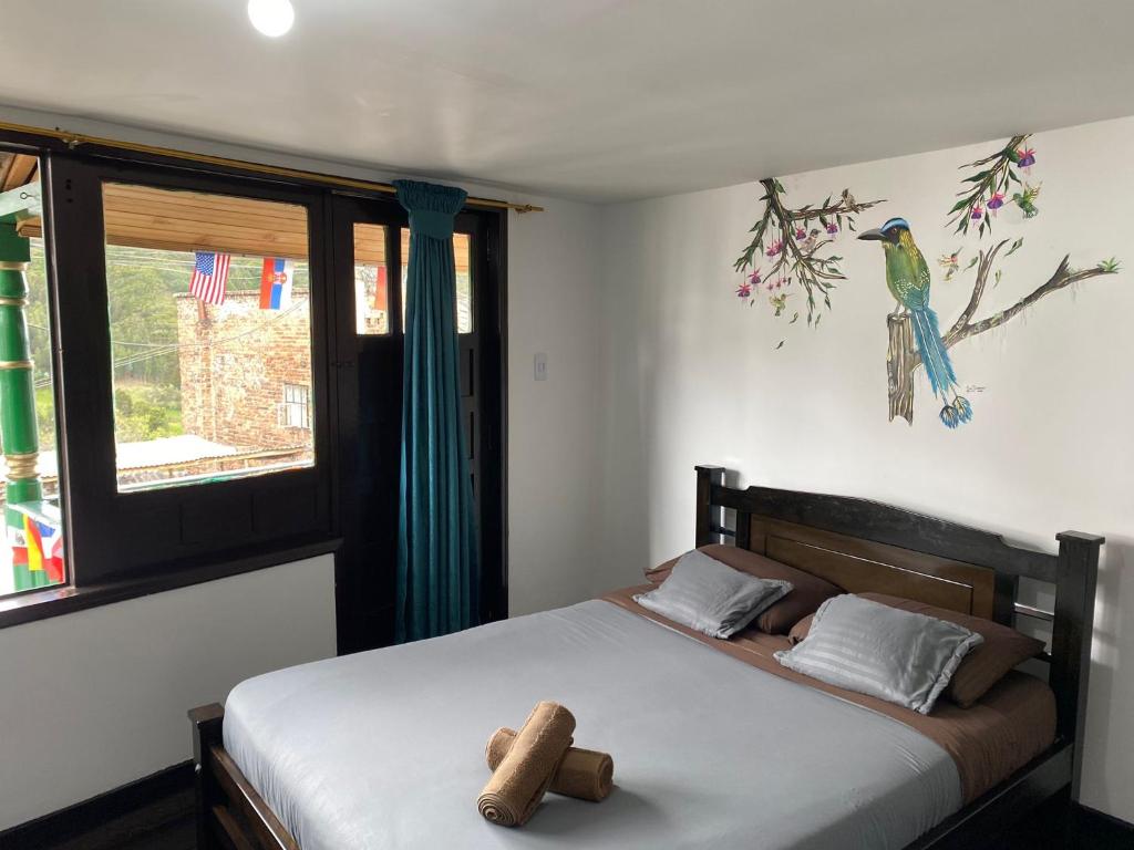 Postel nebo postele na pokoji v ubytování Celaví Hostel