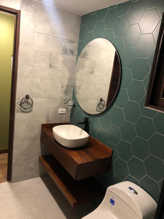 Koupelna v ubytování Glamping La Reserva