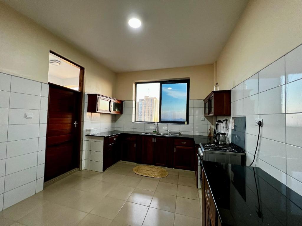 Kuchyň nebo kuchyňský kout v ubytování AMountain View Room x AICC