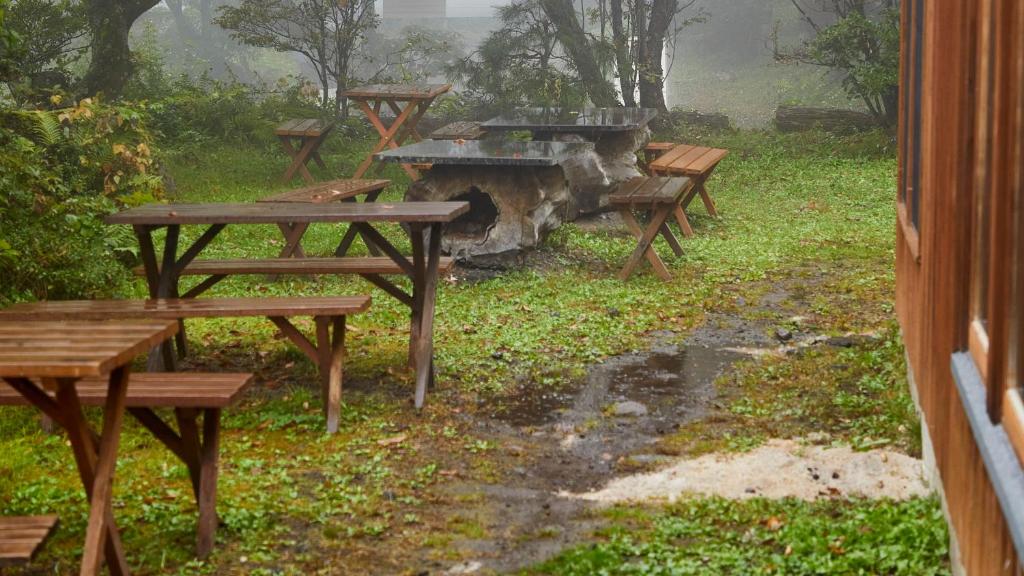 Zahrada ubytování Tengu Onsen Asama Sanso
