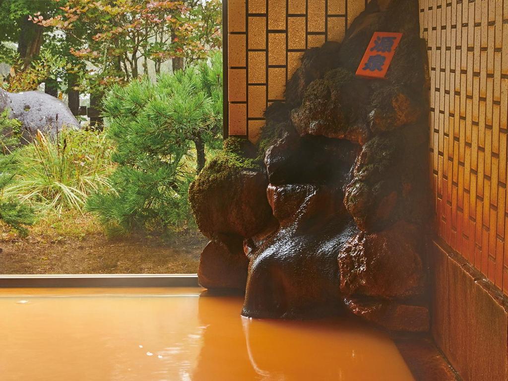 Zahrada ubytování Tengu Onsen Asama Sanso