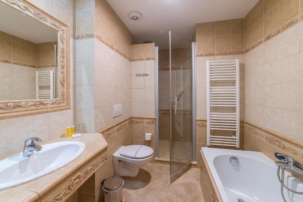 Koupelna v ubytování Hotel Bajkal