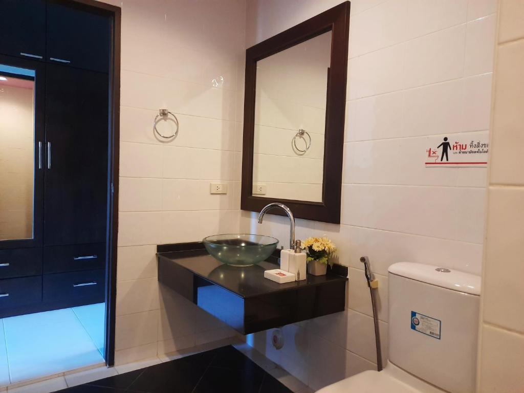 Koupelna v ubytování Purimas Resortel