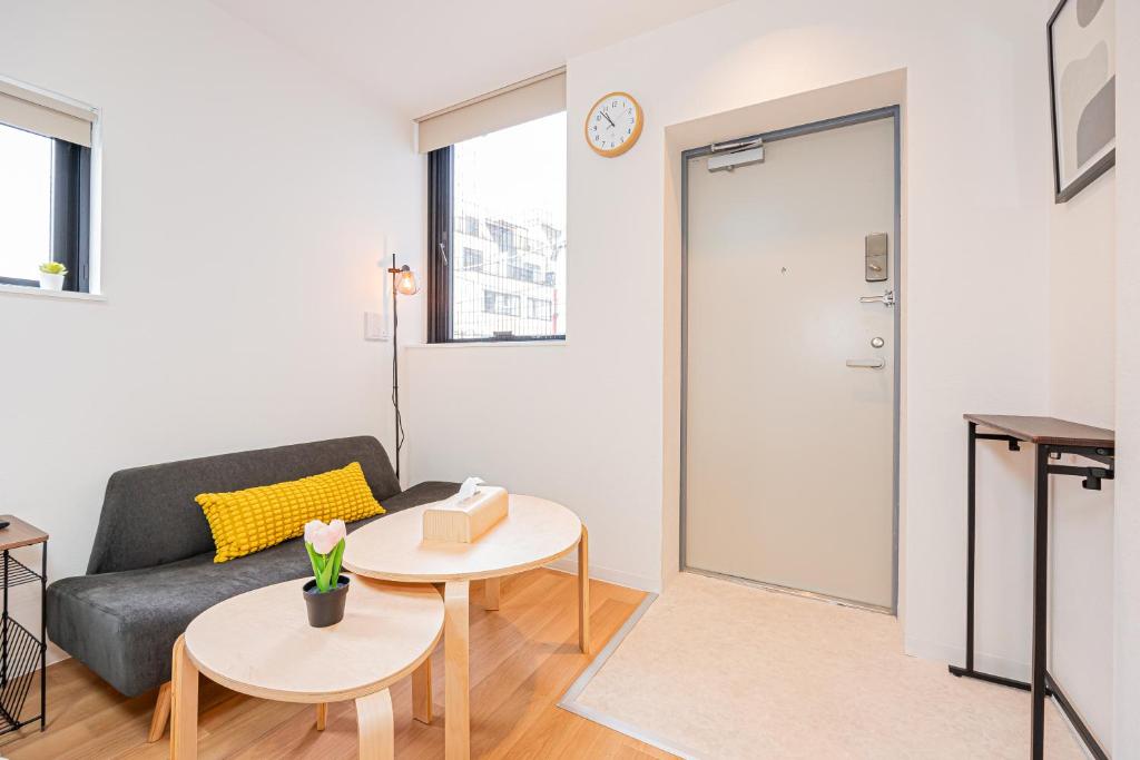 New Cozy APT Located on the Japanese Local shopping streetにあるシーティングエリア