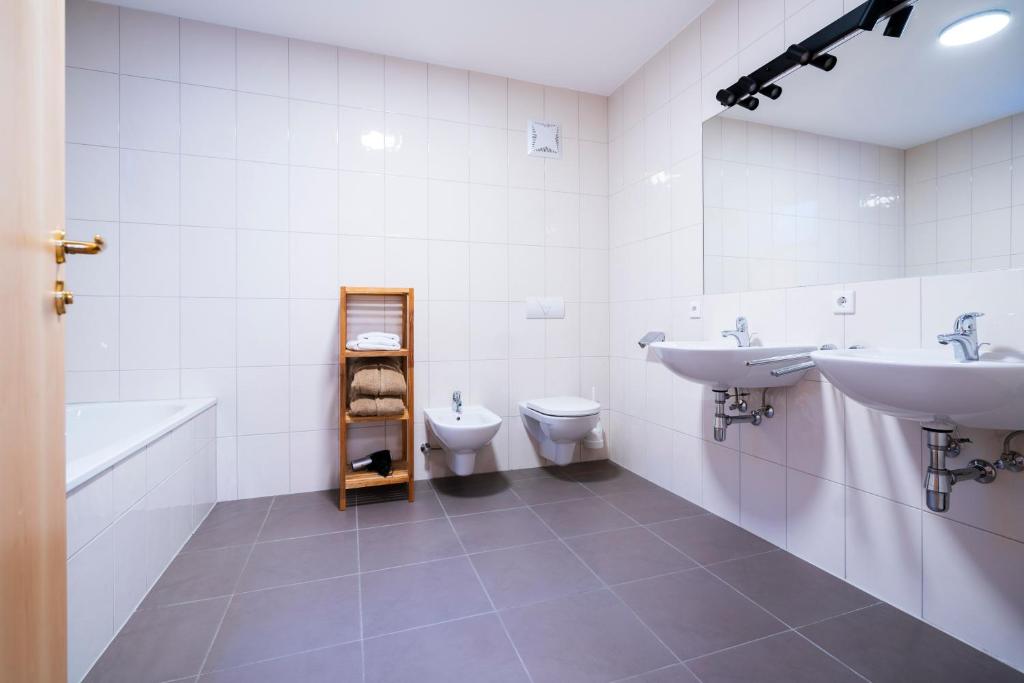 Koupelna v ubytování Ferienhaus Florianiweg C