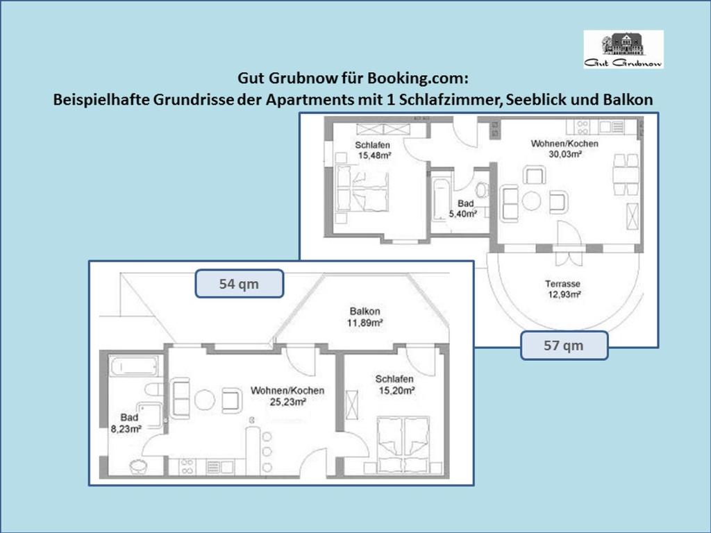 Gut Grubnow - One-Bedroom Apartment With Lake View And Balcony