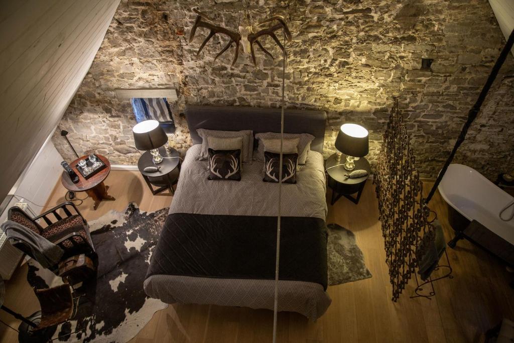 Istumisnurk majutusasutuses Riverside Cottage Dinant