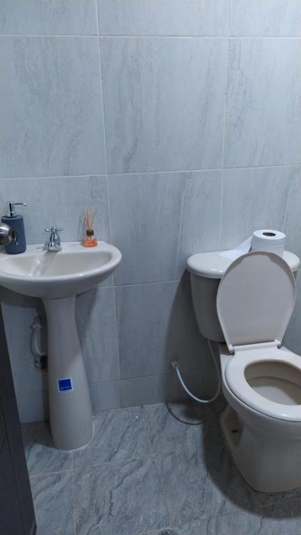 Koupelna v ubytování Casa rivera