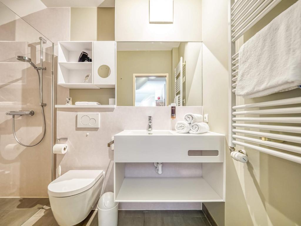 Koupelna v ubytování Familienhotel Villa Sano