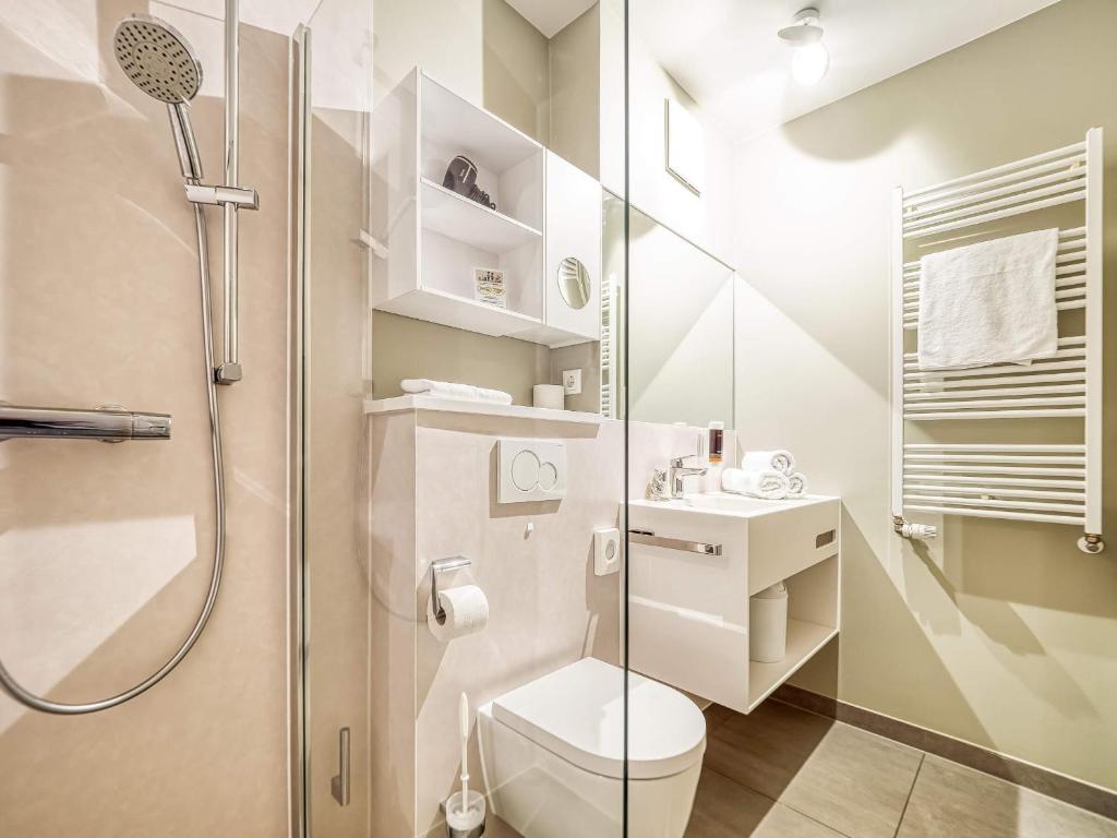 Koupelna v ubytování Familienhotel Villa Sano
