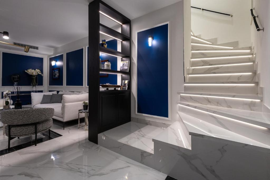 Posezení v ubytování Bluonly Boutique B&B