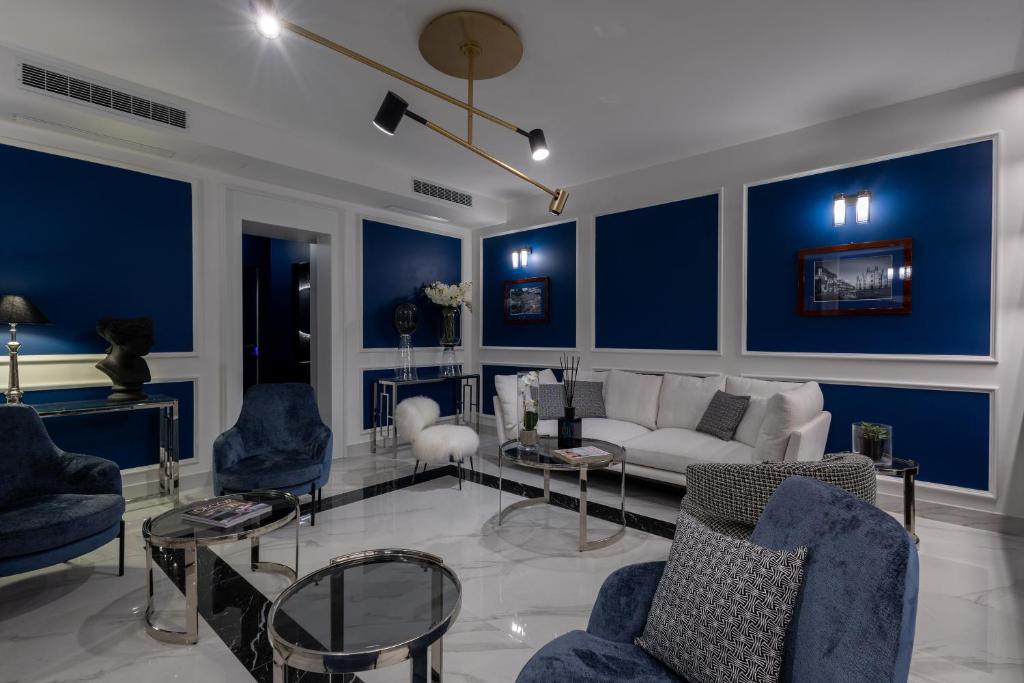 Posezení v ubytování Bluonly Boutique B&B