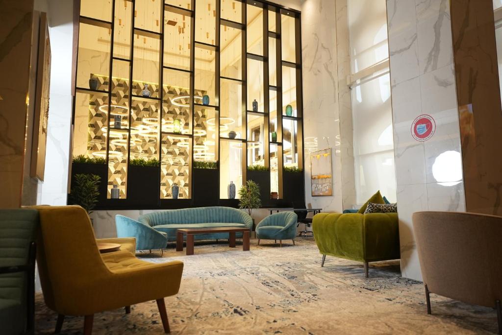 Posezení v ubytování Wow Diamond - White Diamond Hotel Al Nuzha