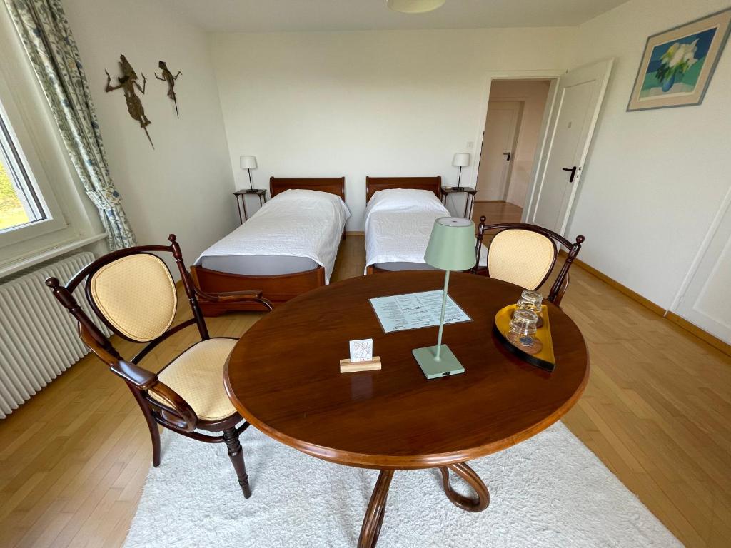 Voodi või voodid majutusasutuse B&B Domaine En Trembley toas