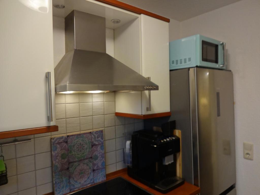 Kuchyň nebo kuchyňský kout v ubytování Ferienhaus Eric