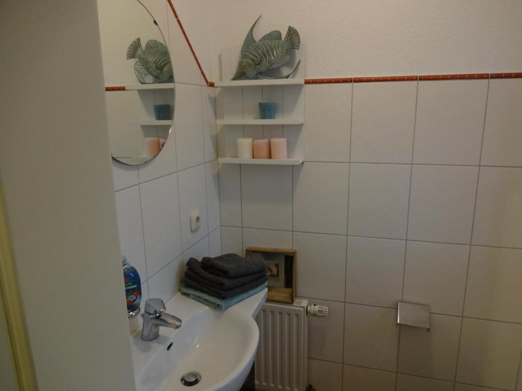 Koupelna v ubytování Ferienhaus Eric