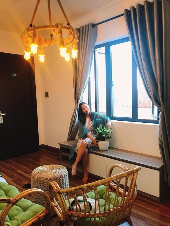 Posezení v ubytování Kivi Homestay Hoi An