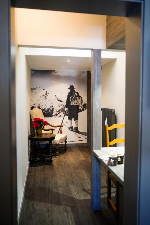 Posezení v ubytování Hotel Bristol Verbier