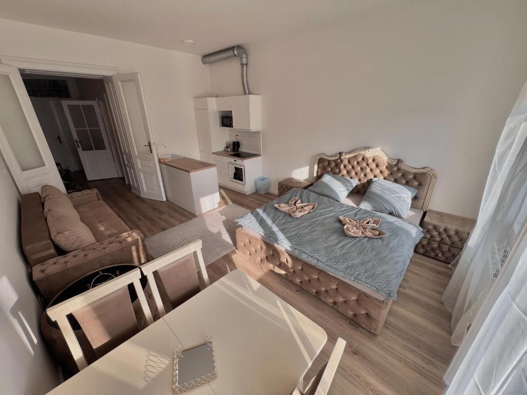 Posezení v ubytování Apartmán Queen