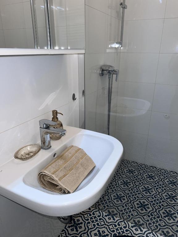 Koupelna v ubytování Apartmán Queen