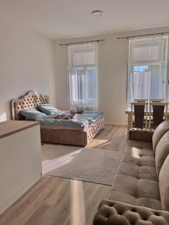 Posezení v ubytování Apartmán Queen