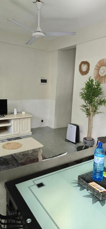 TV a/nebo společenská místnost v ubytování Grand Baie View Appart