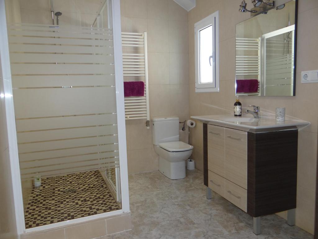 Koupelna v ubytování Manresa Apartamentos Turísticos