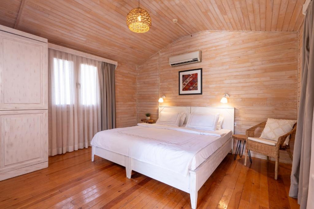 Postel nebo postele na pokoji v ubytování Alicra Hotel Çıralı