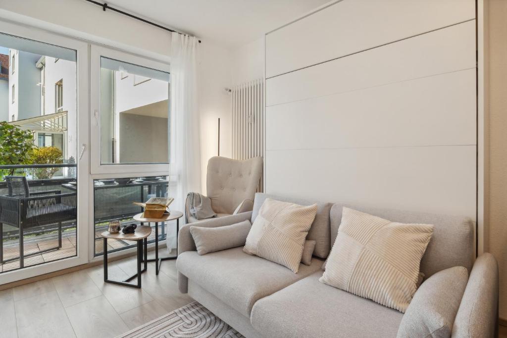 Posezení v ubytování Beautiful Apartment in Lörrach close to Basel