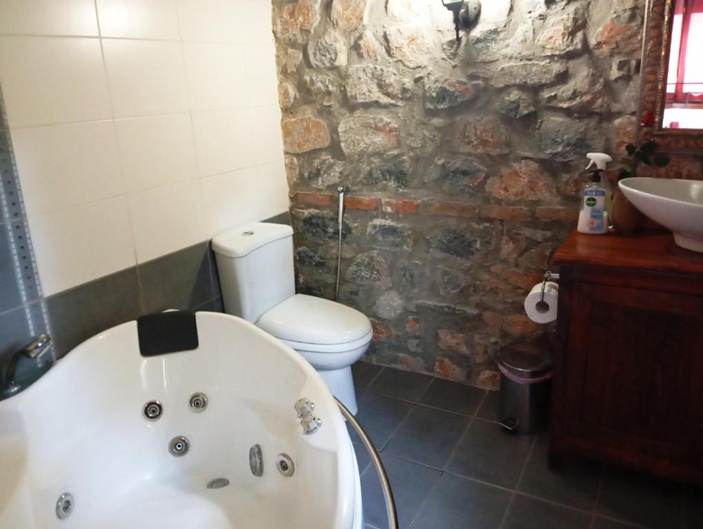 Koupelna v ubytování Casa La Mundi