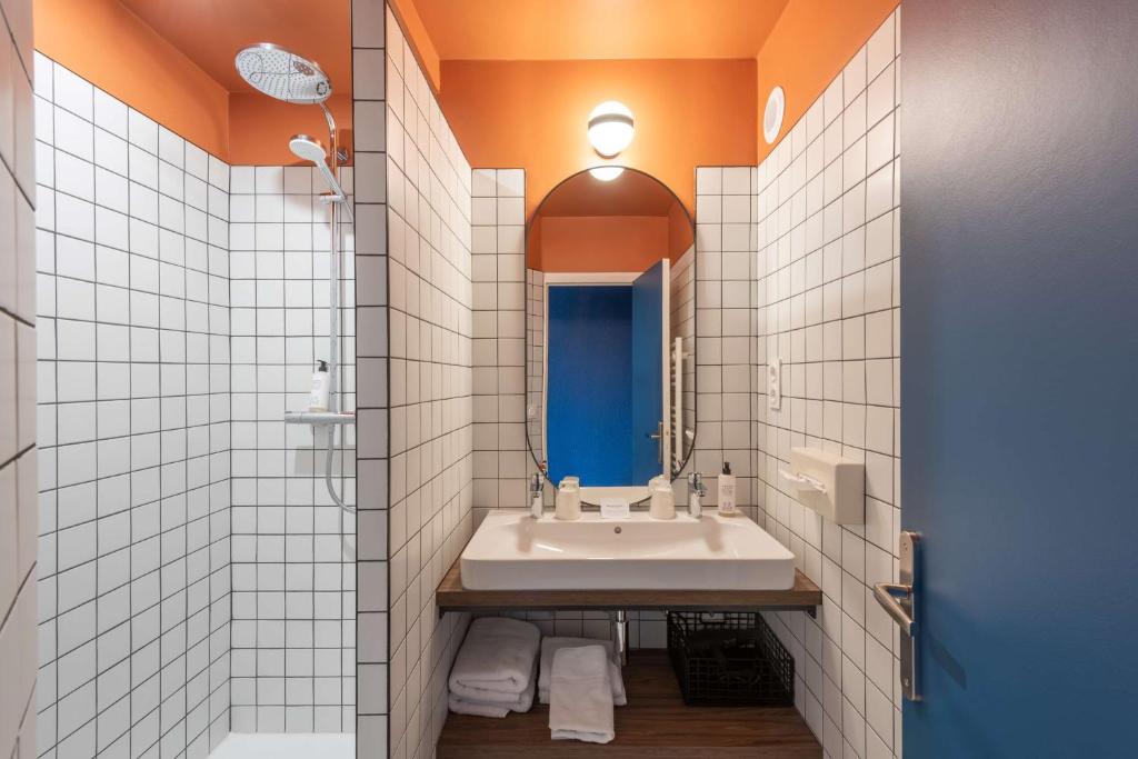 Koupelna v ubytování Best Western Bridge Hotel Lyon East