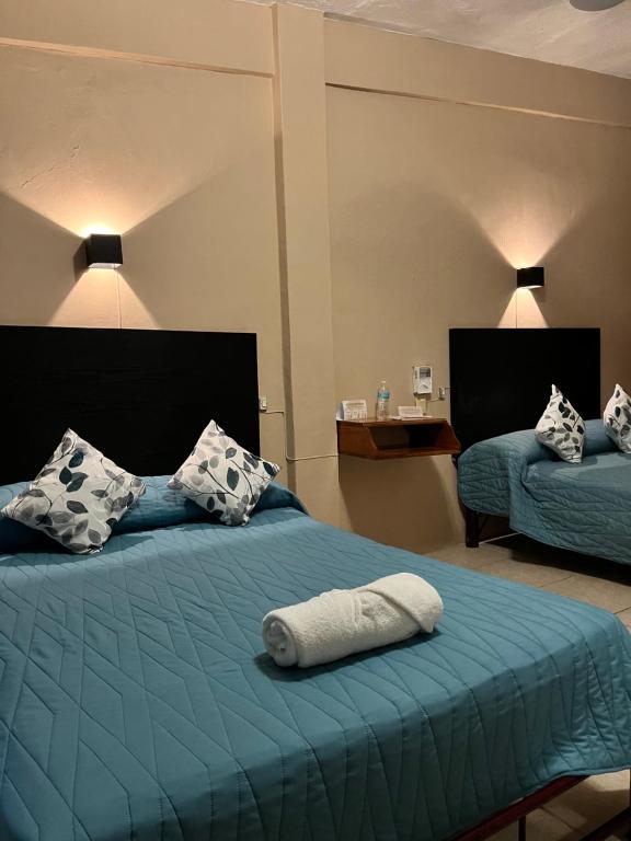 Postel nebo postele na pokoji v ubytování Hotel Las Brisas