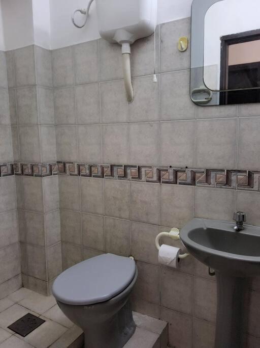 Koupelna v ubytování Amplio departamento céntrico