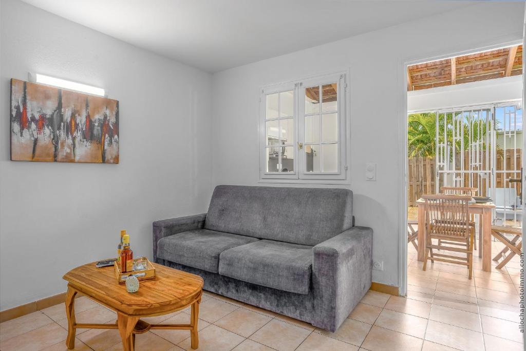 Posezení v ubytování Superbe Duplex T2 Grand Rivière 3 étoiles