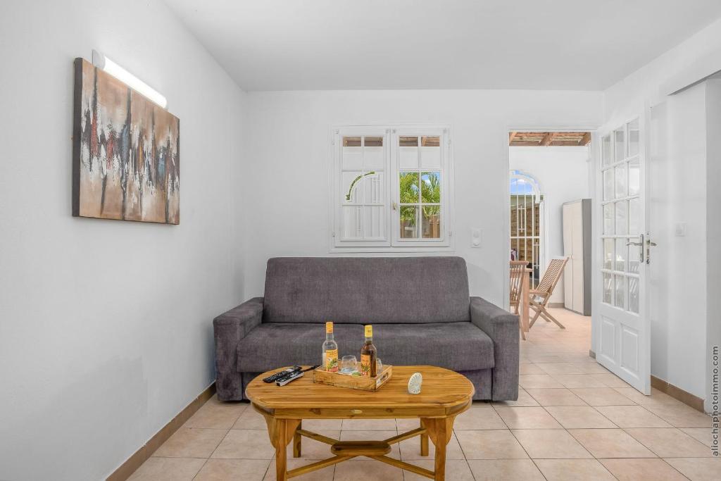 Posezení v ubytování Superbe Duplex T2 Grand Rivière 3 étoiles