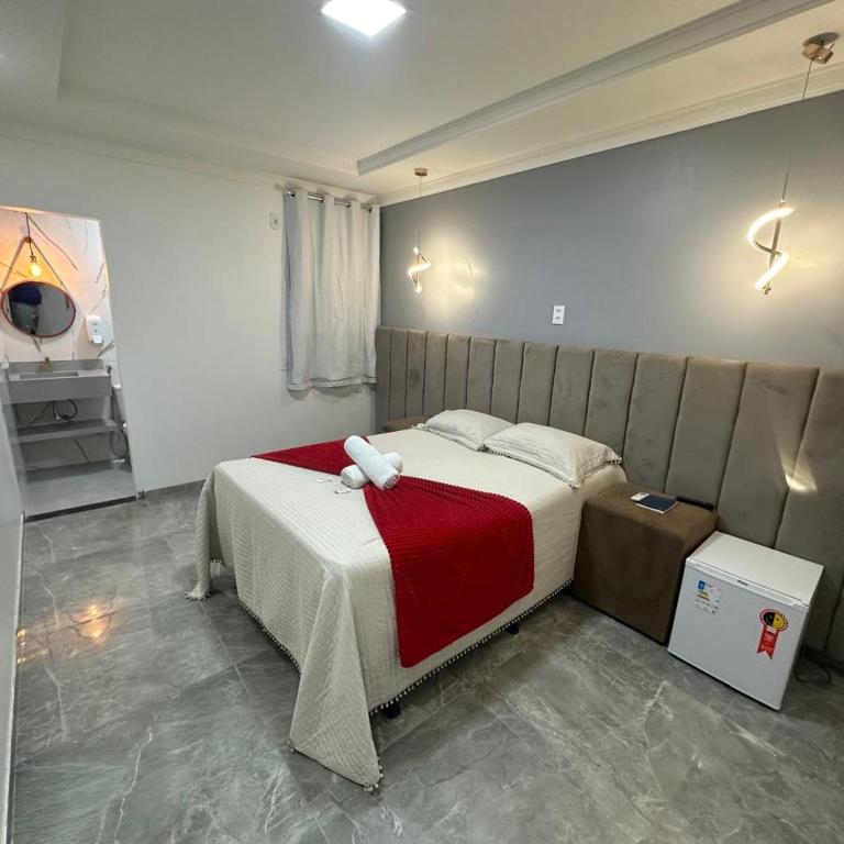 Postel nebo postele na pokoji v ubytování Pousada vista alegre