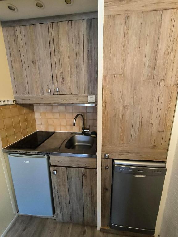 Kuchyň nebo kuchyňský kout v ubytování Roche Blanche Appartements VTI