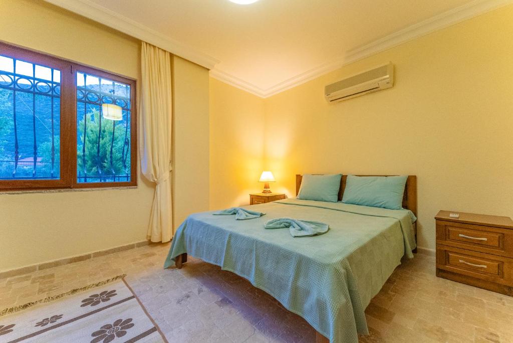 Postel nebo postele na pokoji v ubytování Villa Doğa