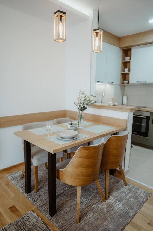 Kuchyň nebo kuchyňský kout v ubytování TOP VIEW apartment 46