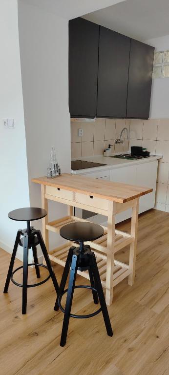 Kuchyň nebo kuchyňský kout v ubytování Studio Na náměstí