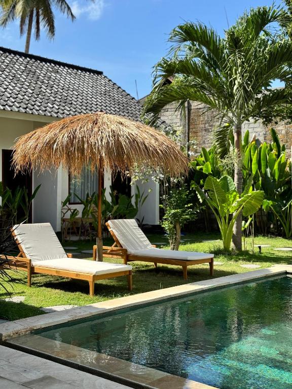 Bazén v ubytování Masaya Retreat Lombok nebo v jeho okolí