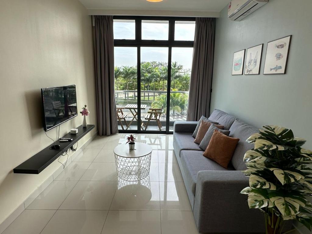TV a/nebo společenská místnost v ubytování Leisure Home-1Bedroom